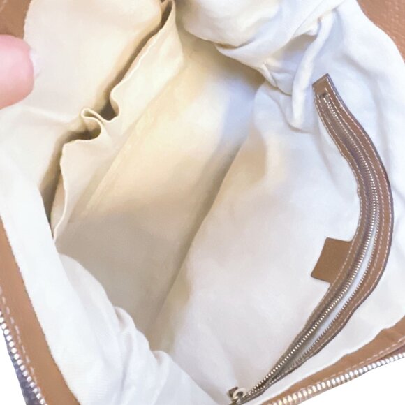 Gucci GG Canvas & Leather Hobo Bag Beige/Brown M - Picture 7 of 14